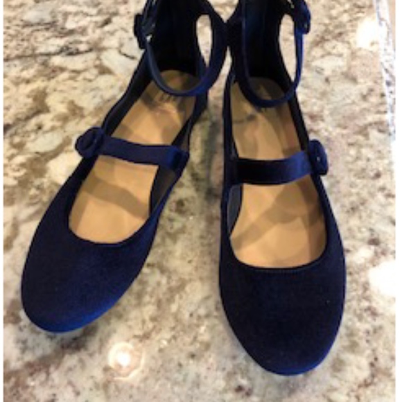 blue velvet mary janes